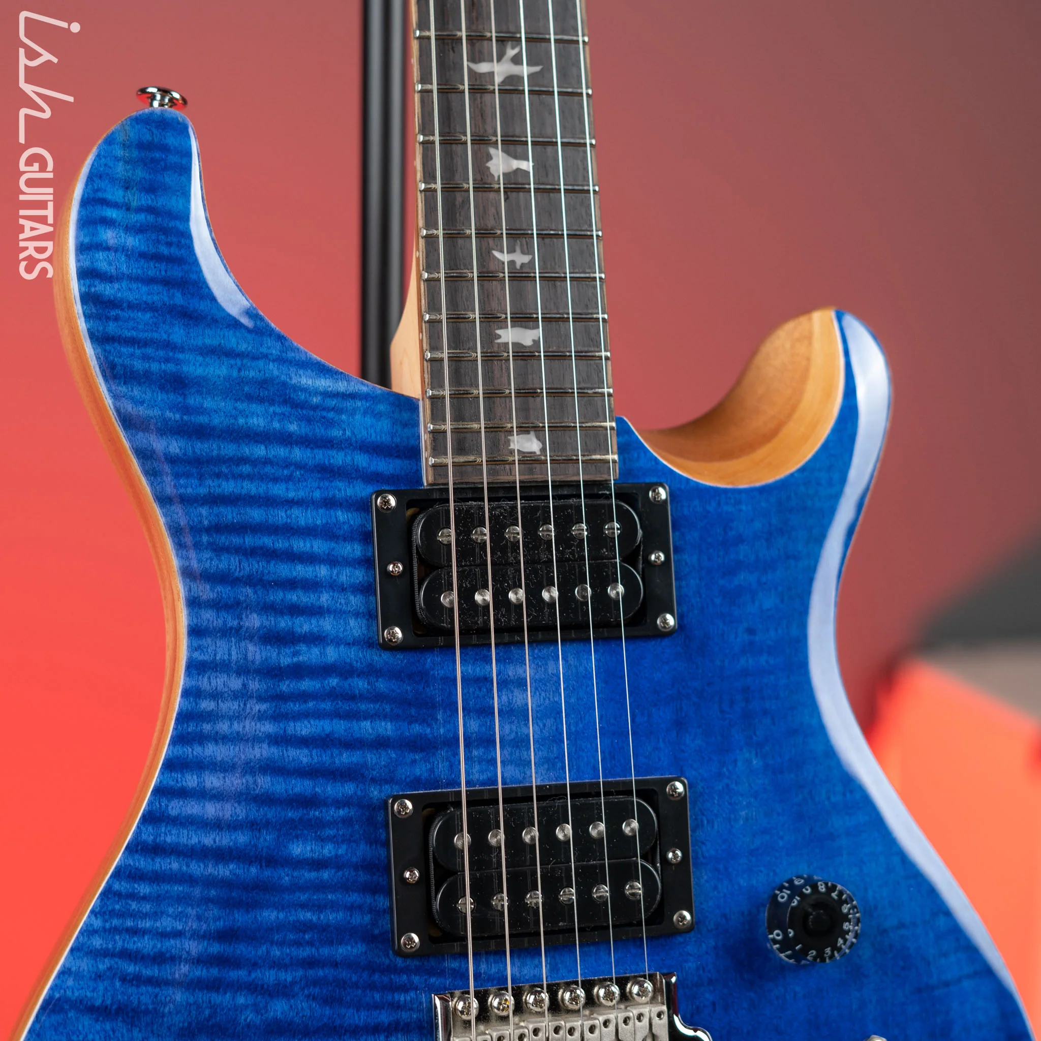 PRS SE Custom 24-08 Electric Guitar Faded Blue - Image 3