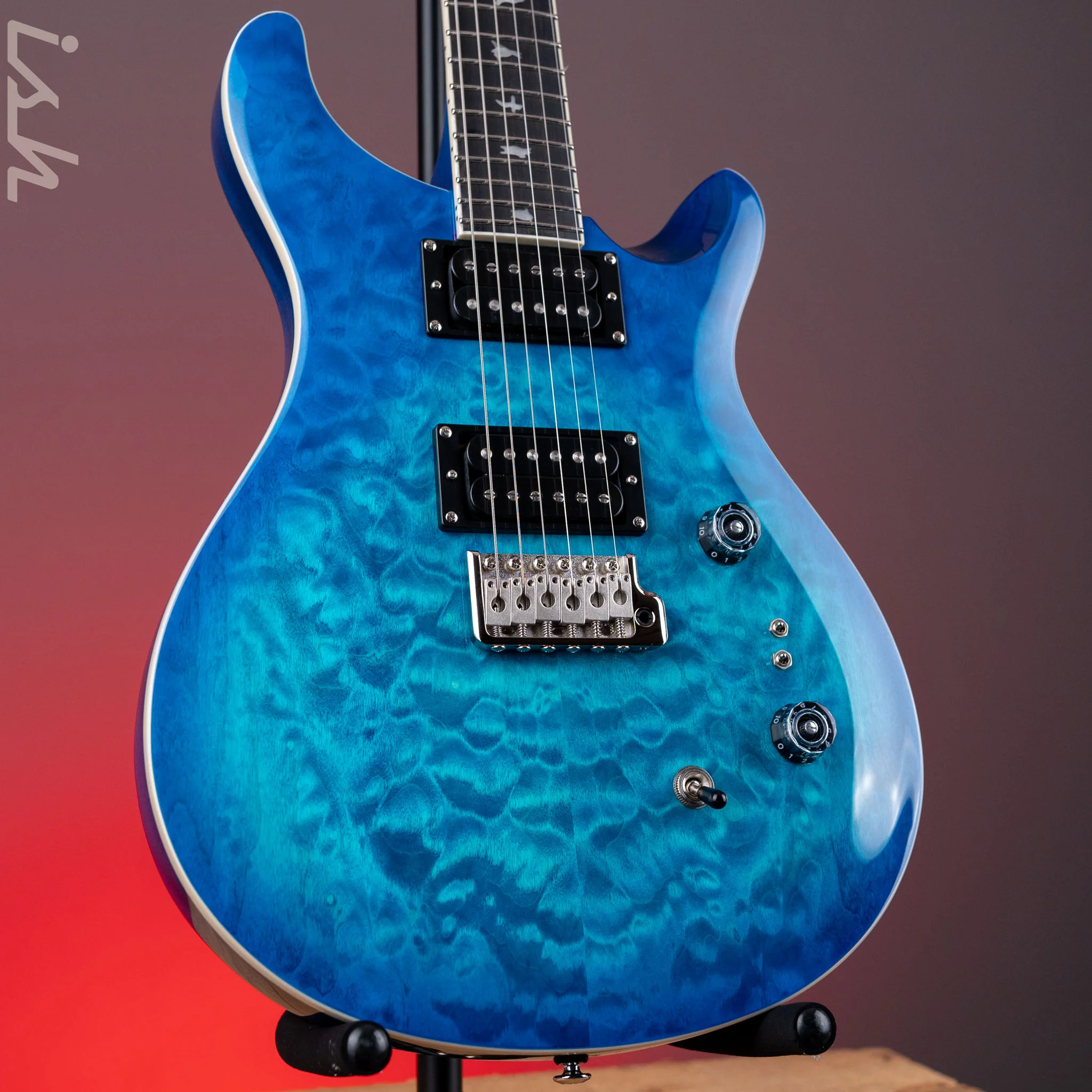 PRS SE Custom 24-08 Electric Guitar Quilt Lake Blue *2025 Release!* Demo