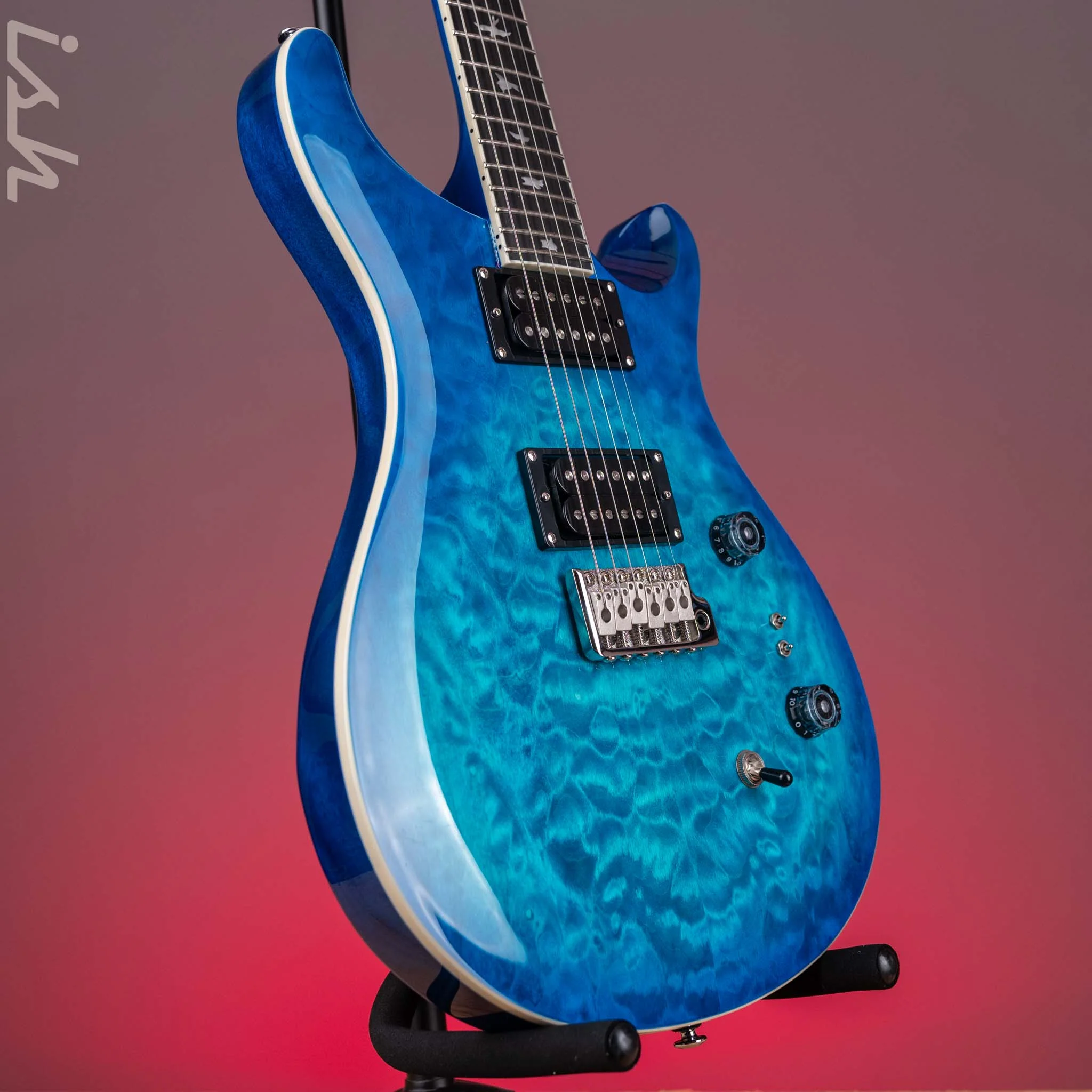 PRS SE Custom 24-08 Electric Guitar Quilt Lake Blue *2025 Release!* Demo - Image 3