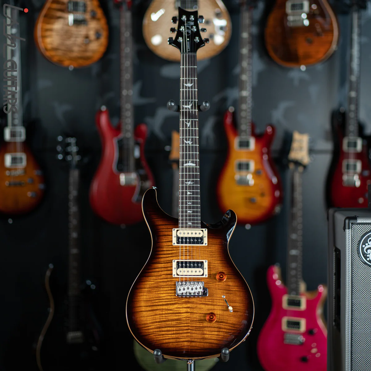 PRS SE Custom 24 Black Gold Sunburst Blemish - Image 2