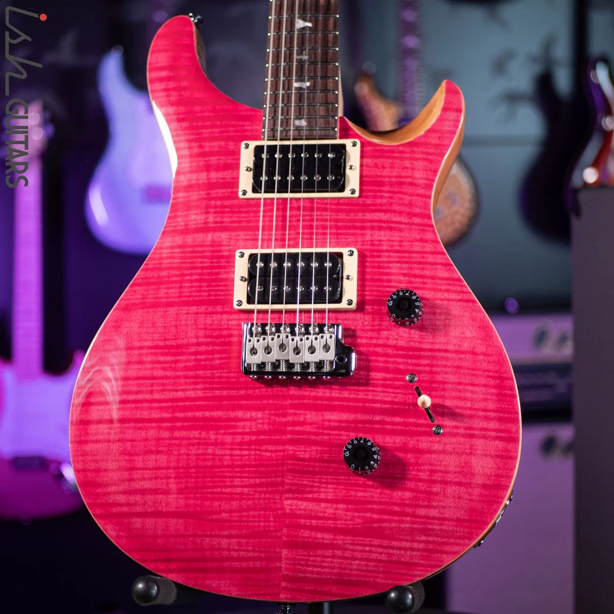 PRS SE Custom 24 Bonnie Pink Natural Back
