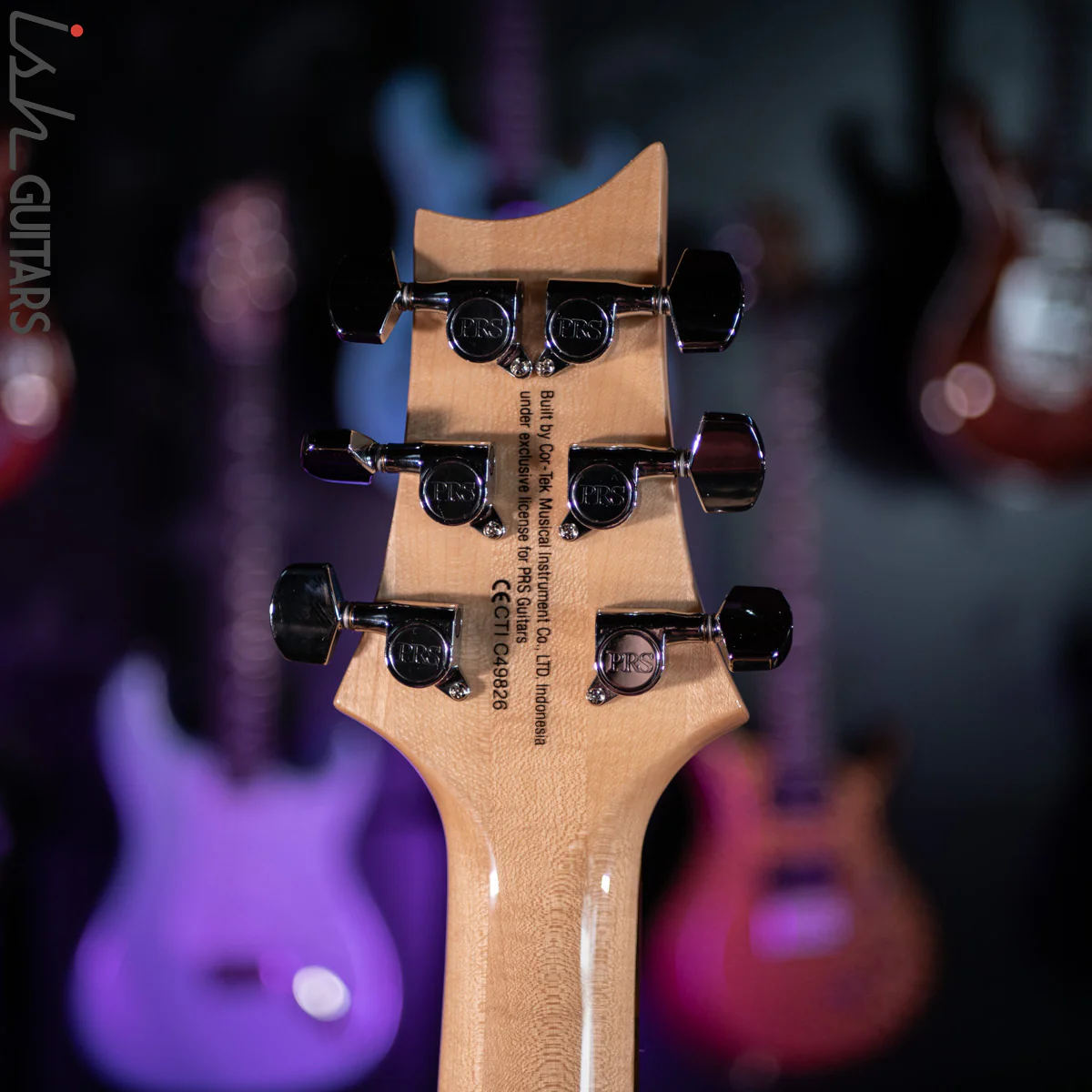 PRS SE Custom 24 Bonnie Pink Natural Back - Image 11