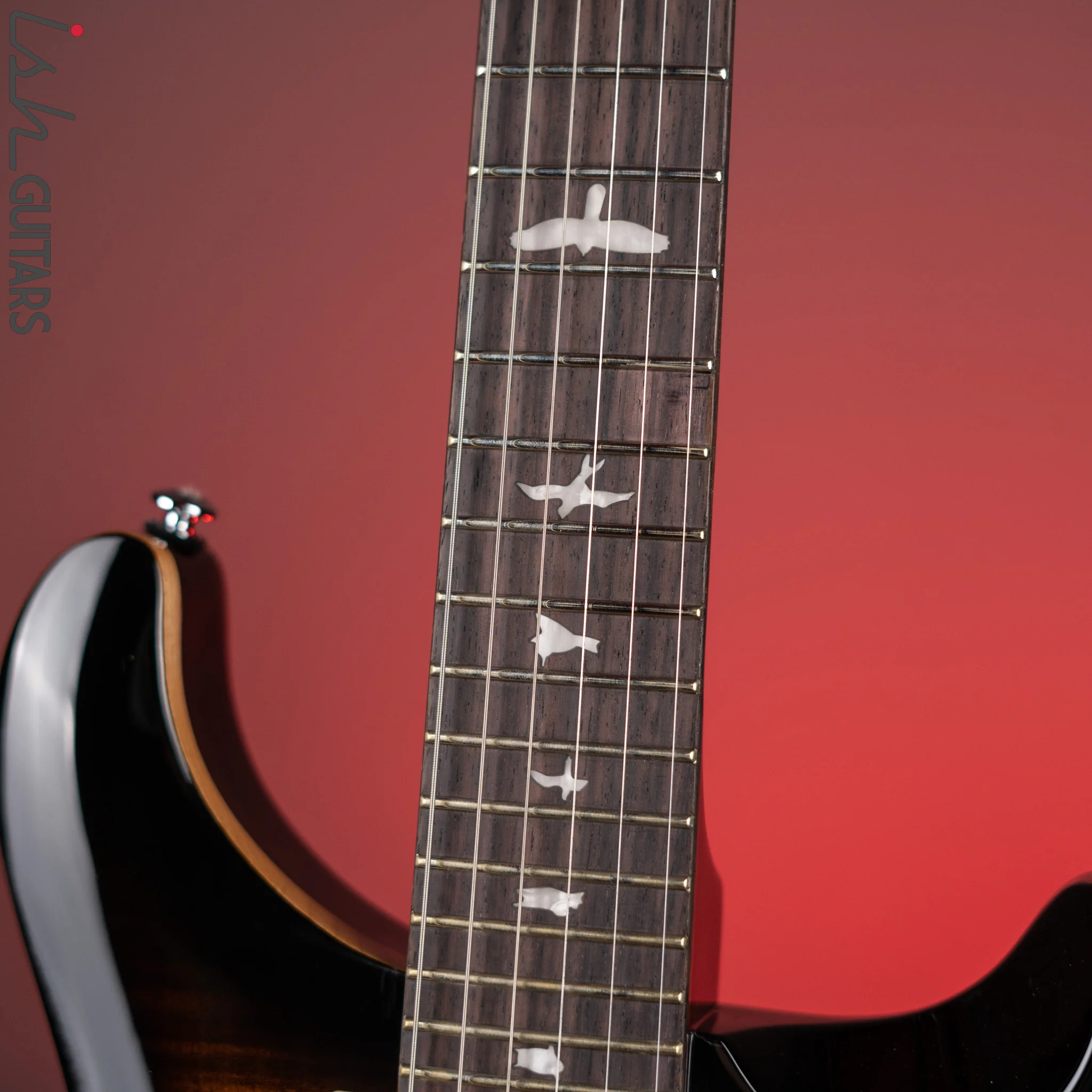 PRS SE Custom 24 Electric Guitar Black Gold - Image 5