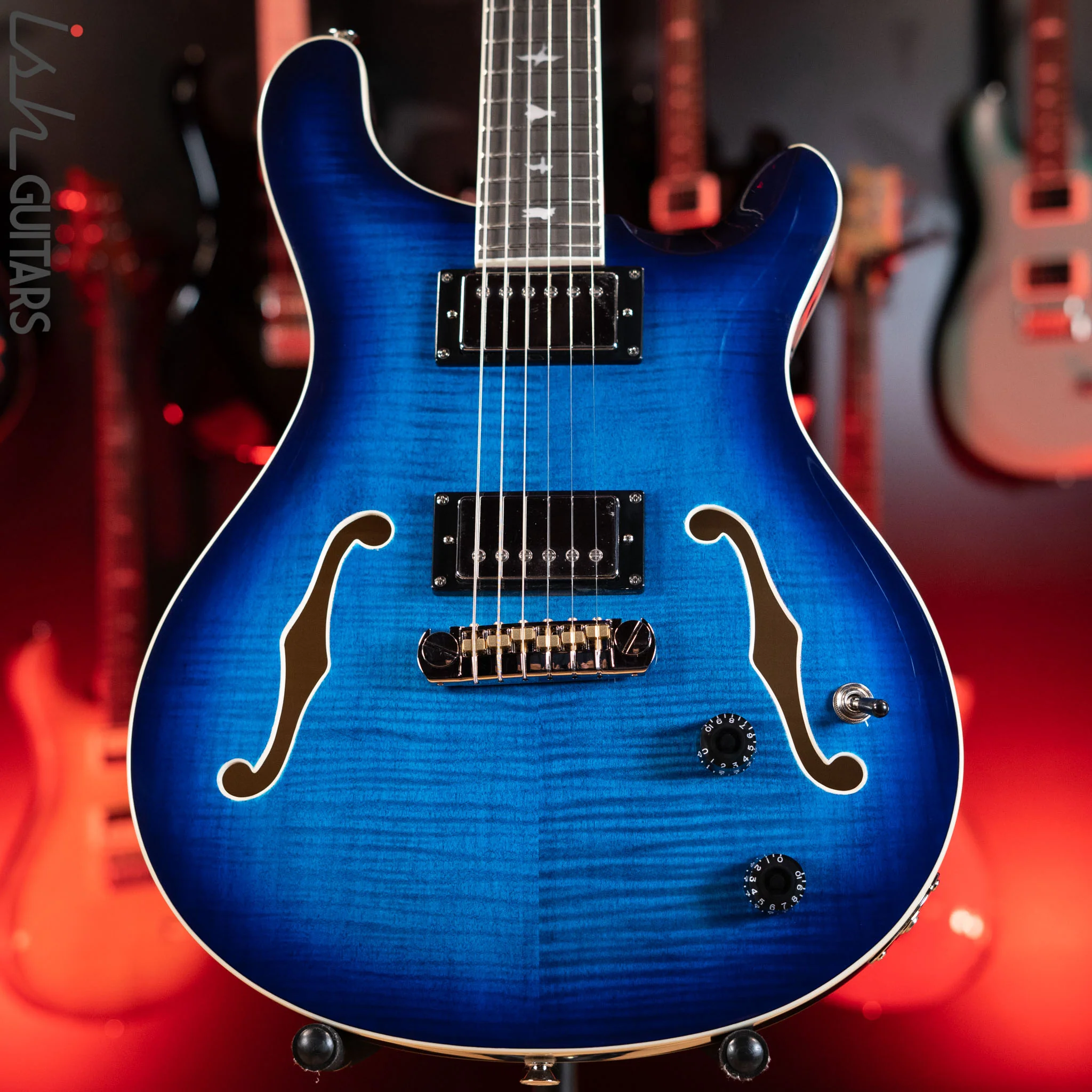 PRS SE Hollowbody II Faded Blue Burst