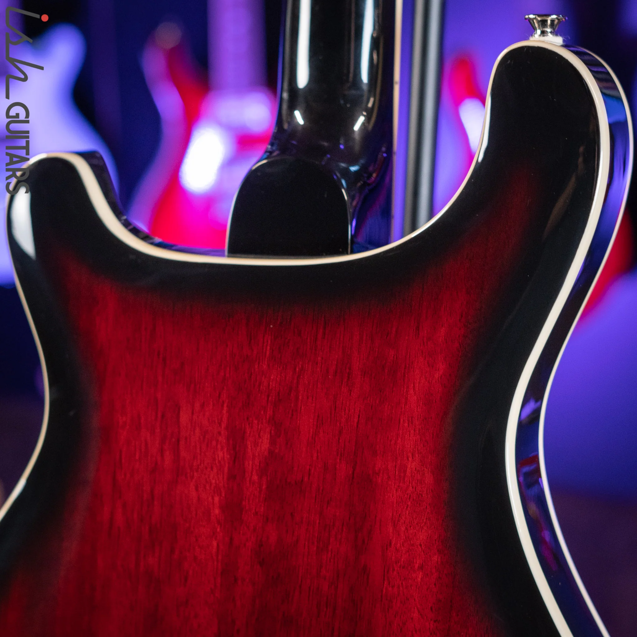 PRS SE Hollowbody Standard Electric Guitar Fire Red Burst - Image 8