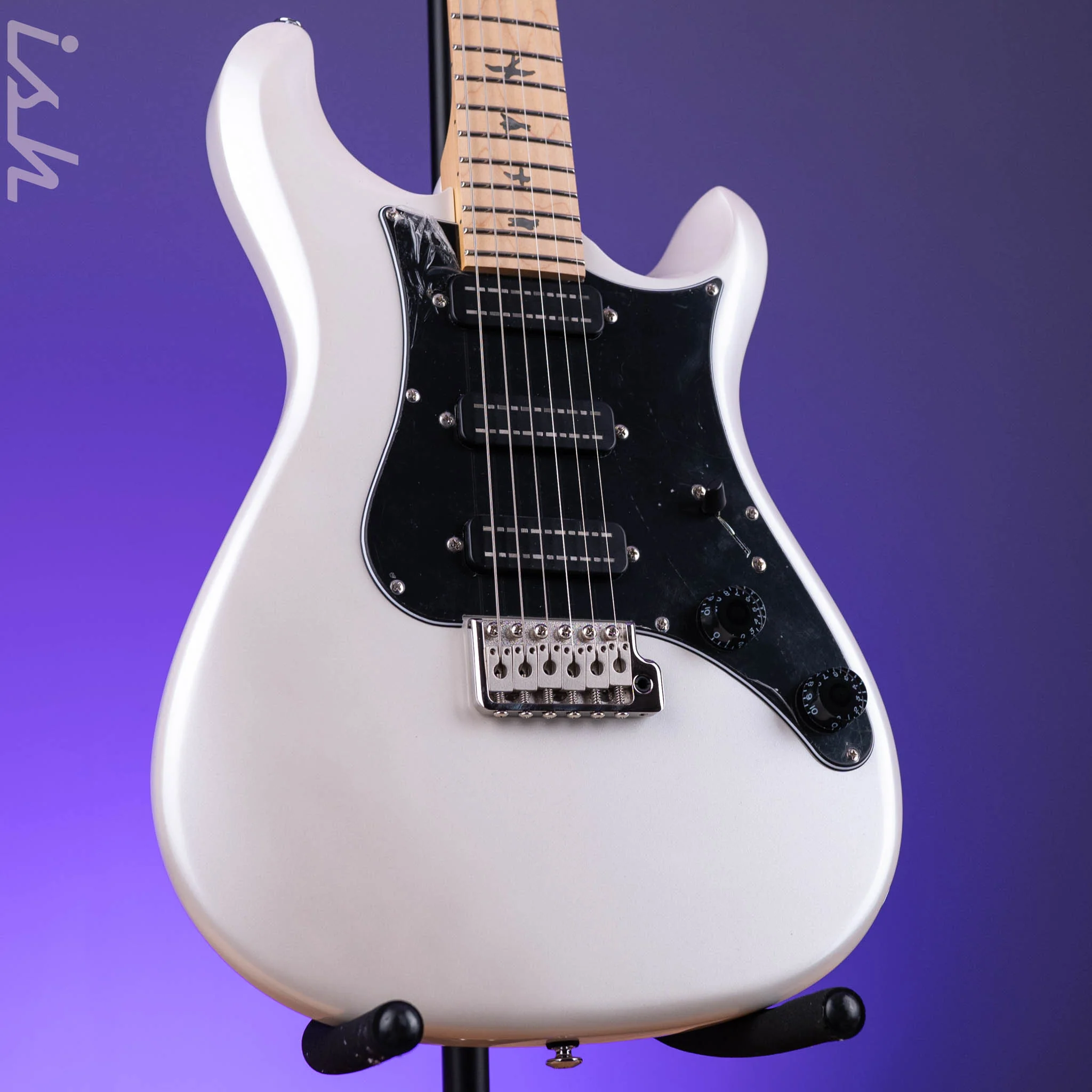 PRS SE NF3 Electric Guitar White Pearl Maple Fretboard Demo