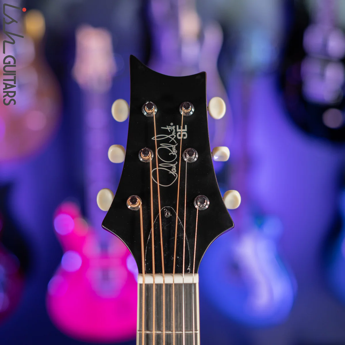 2021 PRS SE P20E Parlor Acoustic Guitar Black Top - Image 5