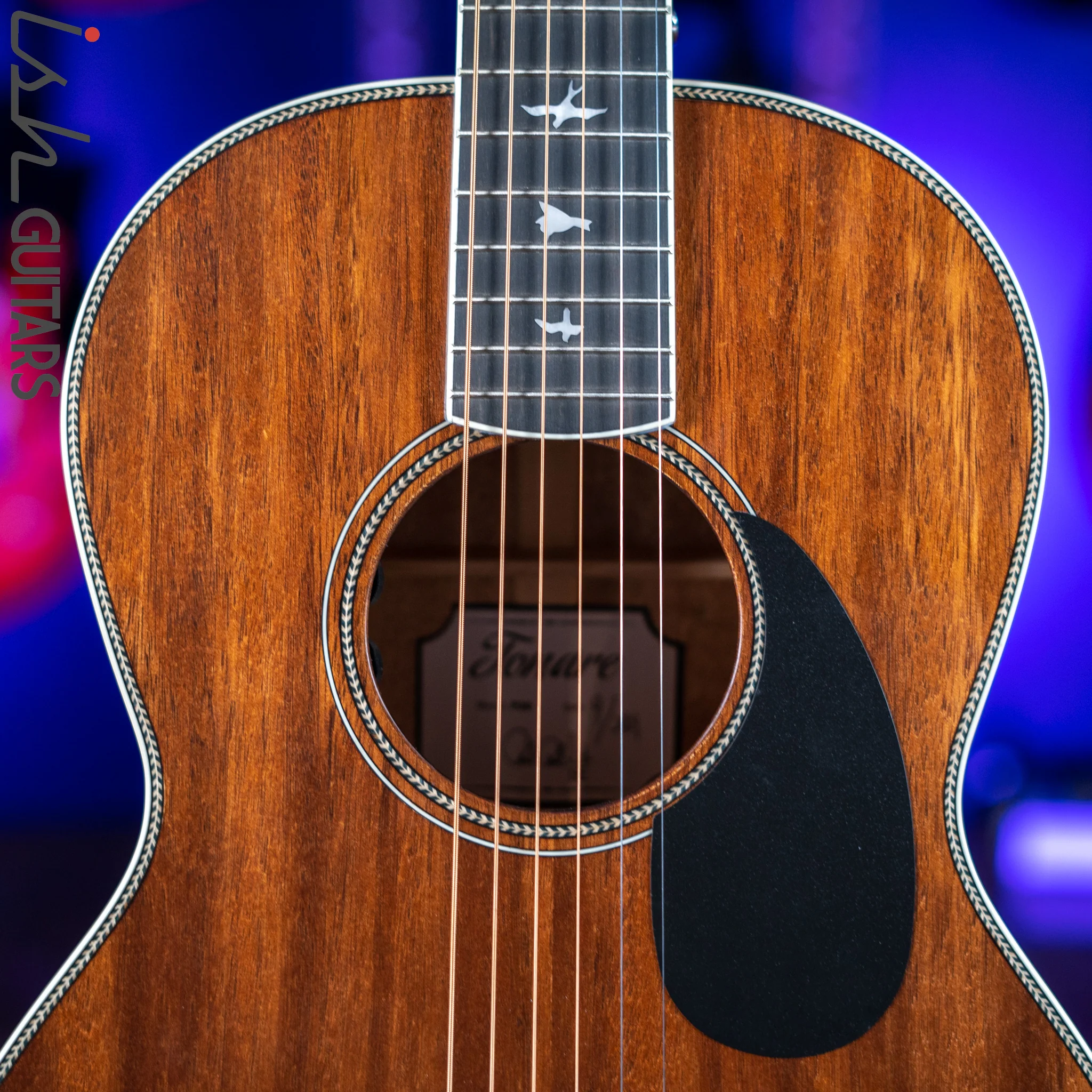 2021 PRS SE P20E Tonare Acoustic-Electric Guitar Vintage Mahogany - Image 3