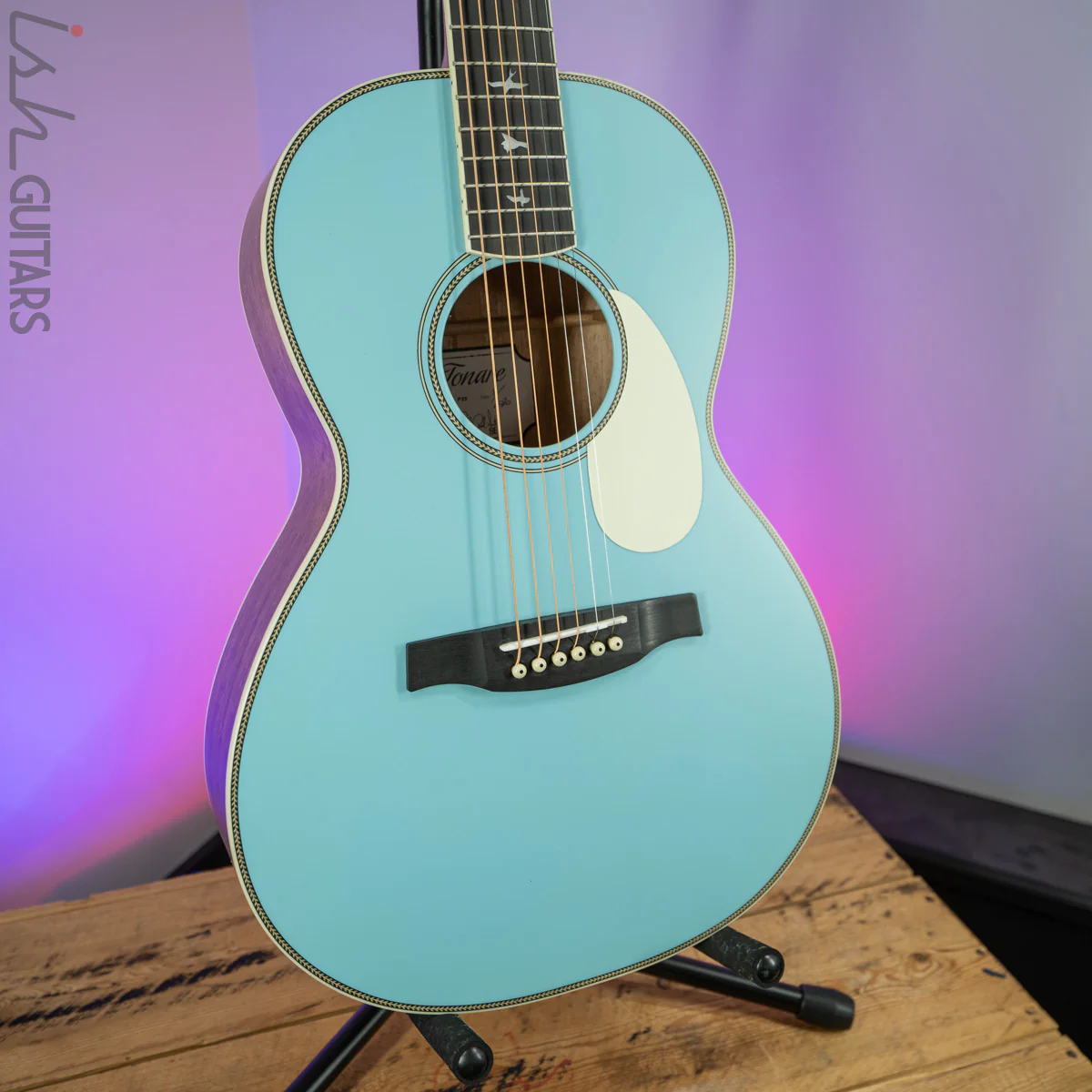 PRS SE P20E Parlor Acoustic Electric Powder Blue - Image 5