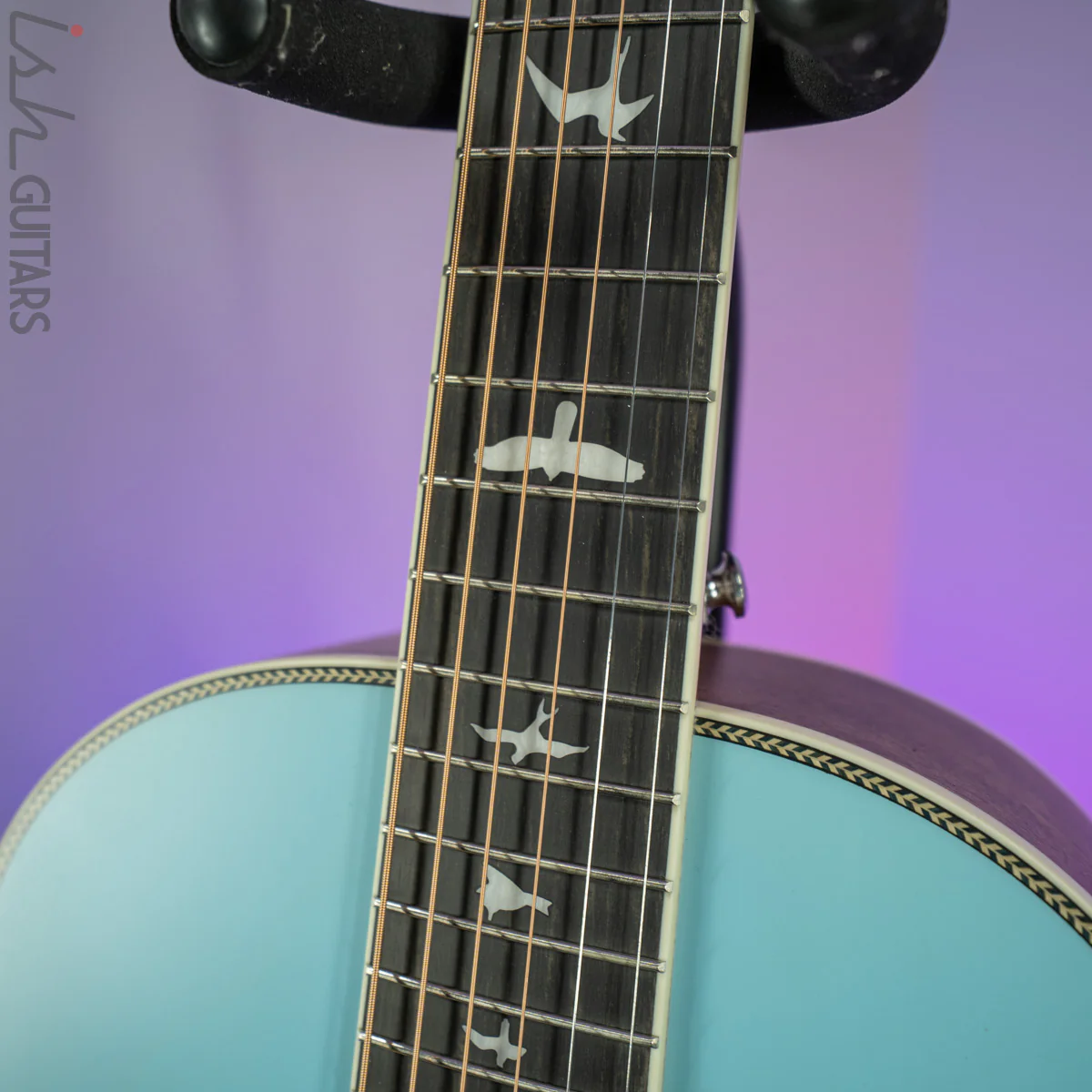 PRS SE P20E Parlor Acoustic Electric Powder Blue - Image 6