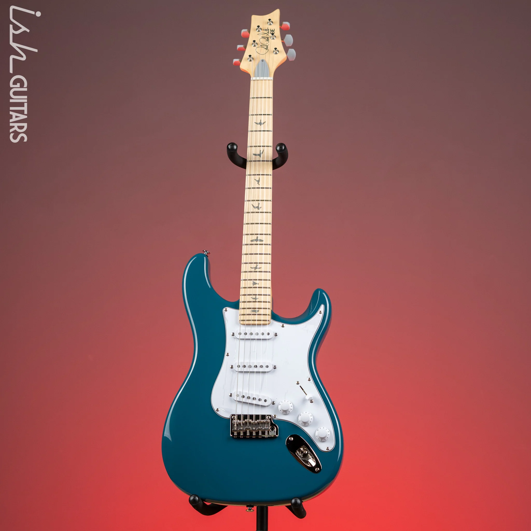PRS SE Silver Sky Electric Guitar Nylon Blue - Maple Fretboard Demo - Image 2