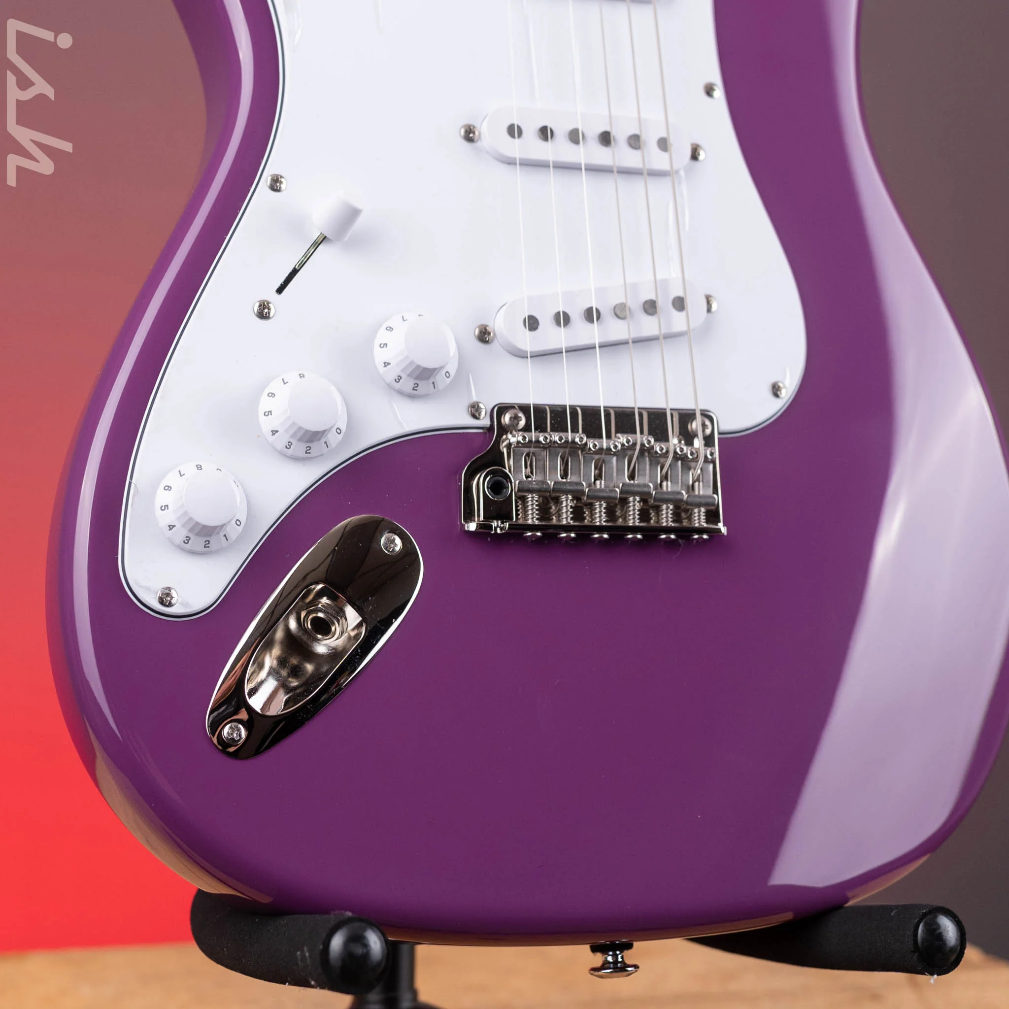 PRS SE Silver Sky Lefty Summit Purple - Maple Board - Image 4