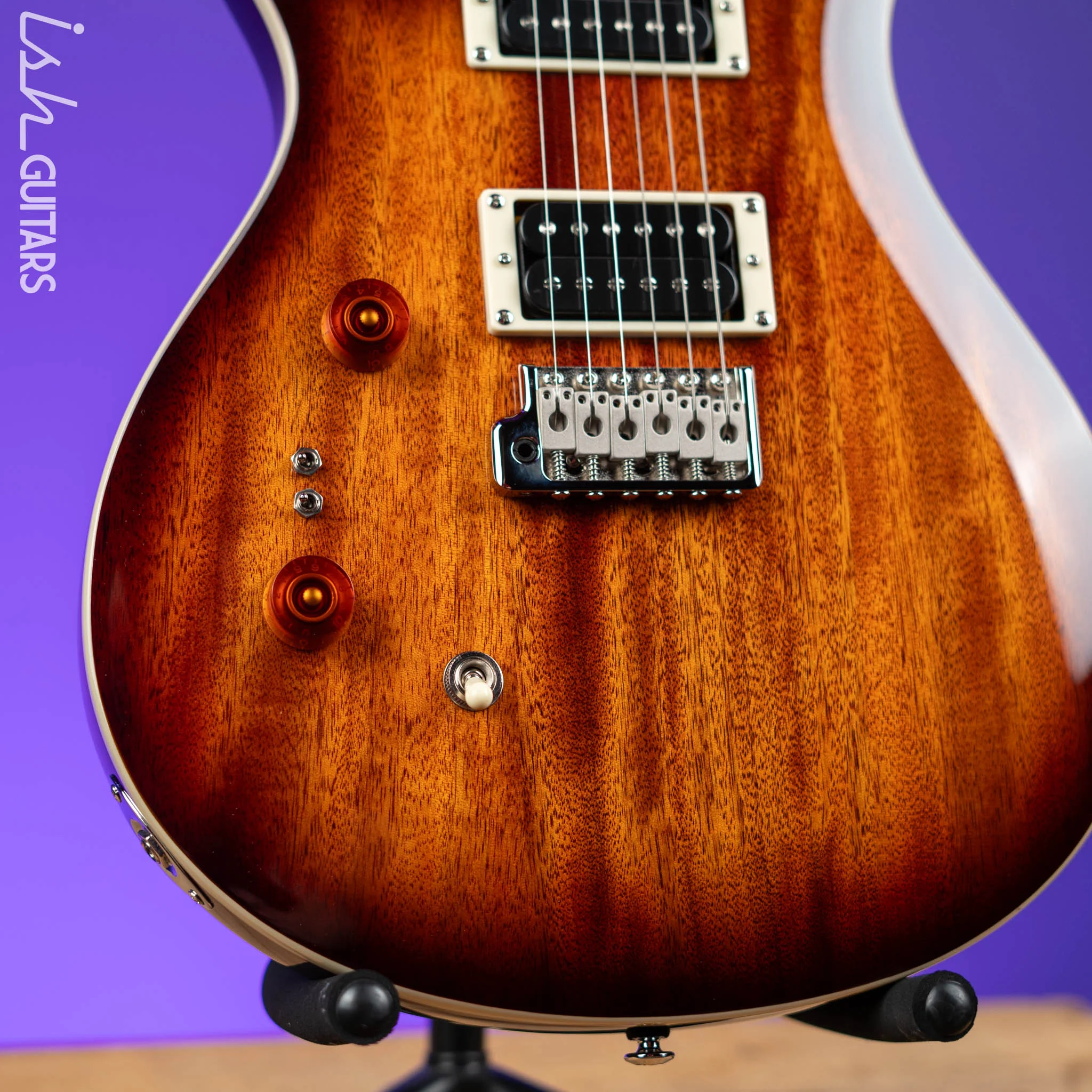 PRS SE Standard 24-08 Left Handed Electric Guitar Tobacco Sunburst - Image 4