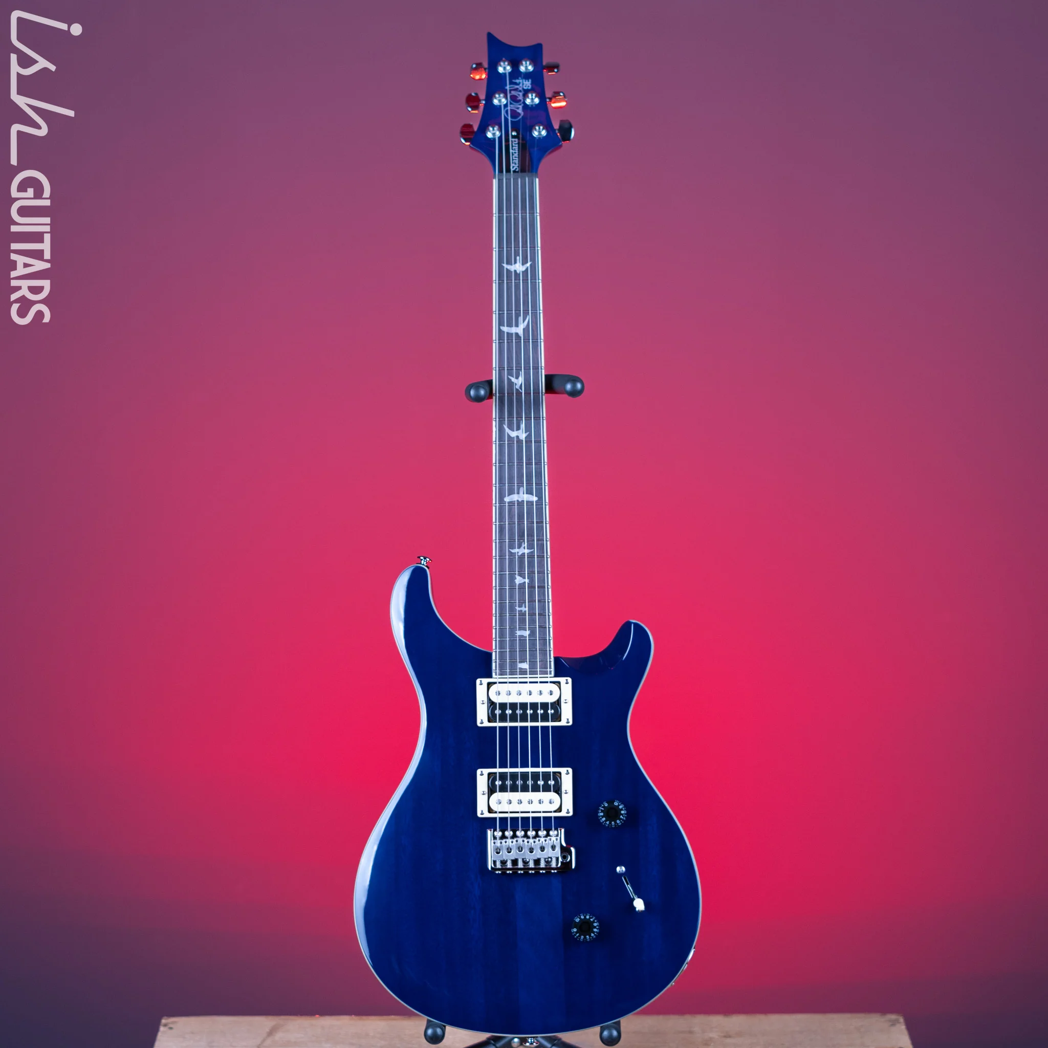 PRS SE Standard 24 Electric Guitar Translucent Blue Demo - Image 2