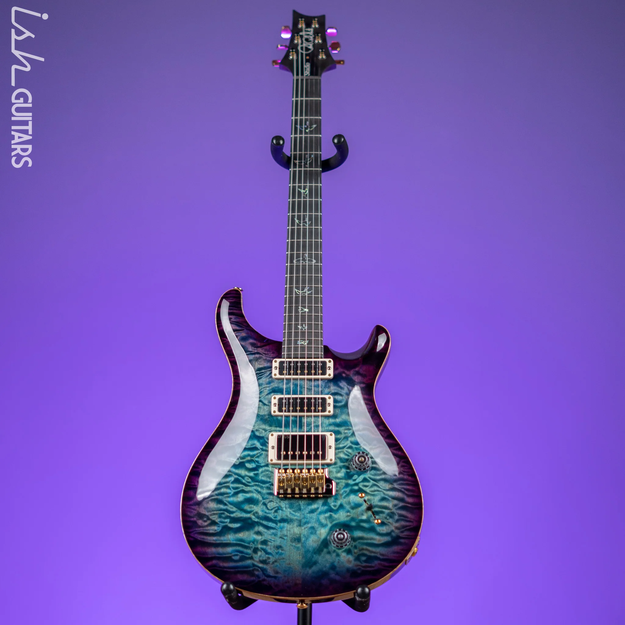 PRS Studio Wood Library 10-Top Aquableux Purple Burst - Image 2