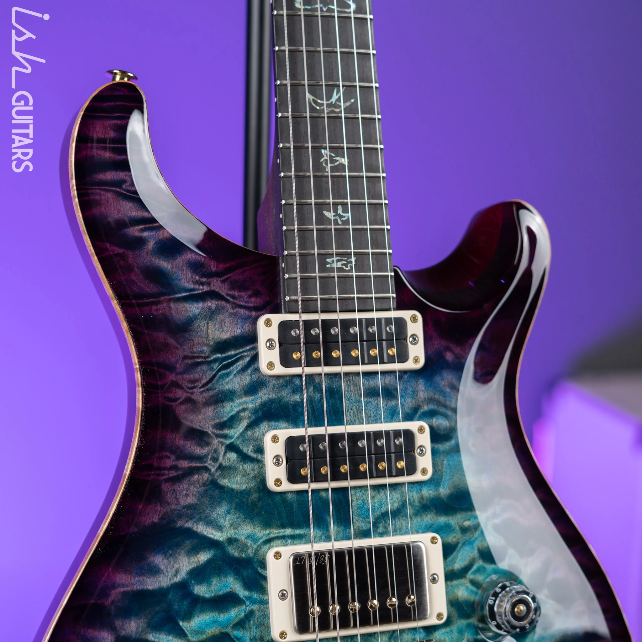 PRS Studio Wood Library 10-Top Aquableux Purple Burst - Image 3