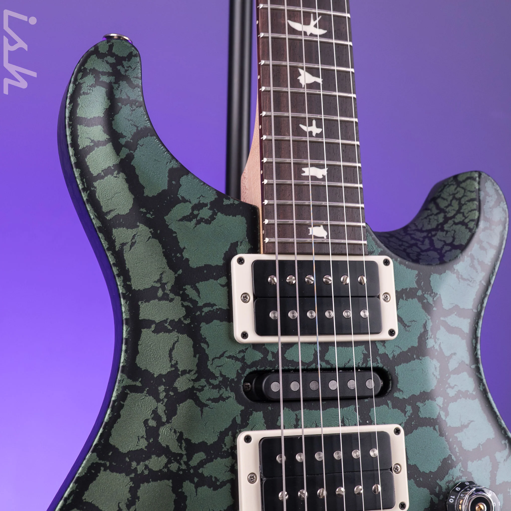 PRS CE 24 Special Limited Edition Macha Green Black Crackle - Image 4