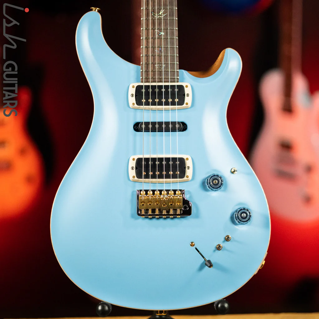 PRS Wood Library Modern Eagle V Satin Powder Blue Brazilian Rosewood Blemished