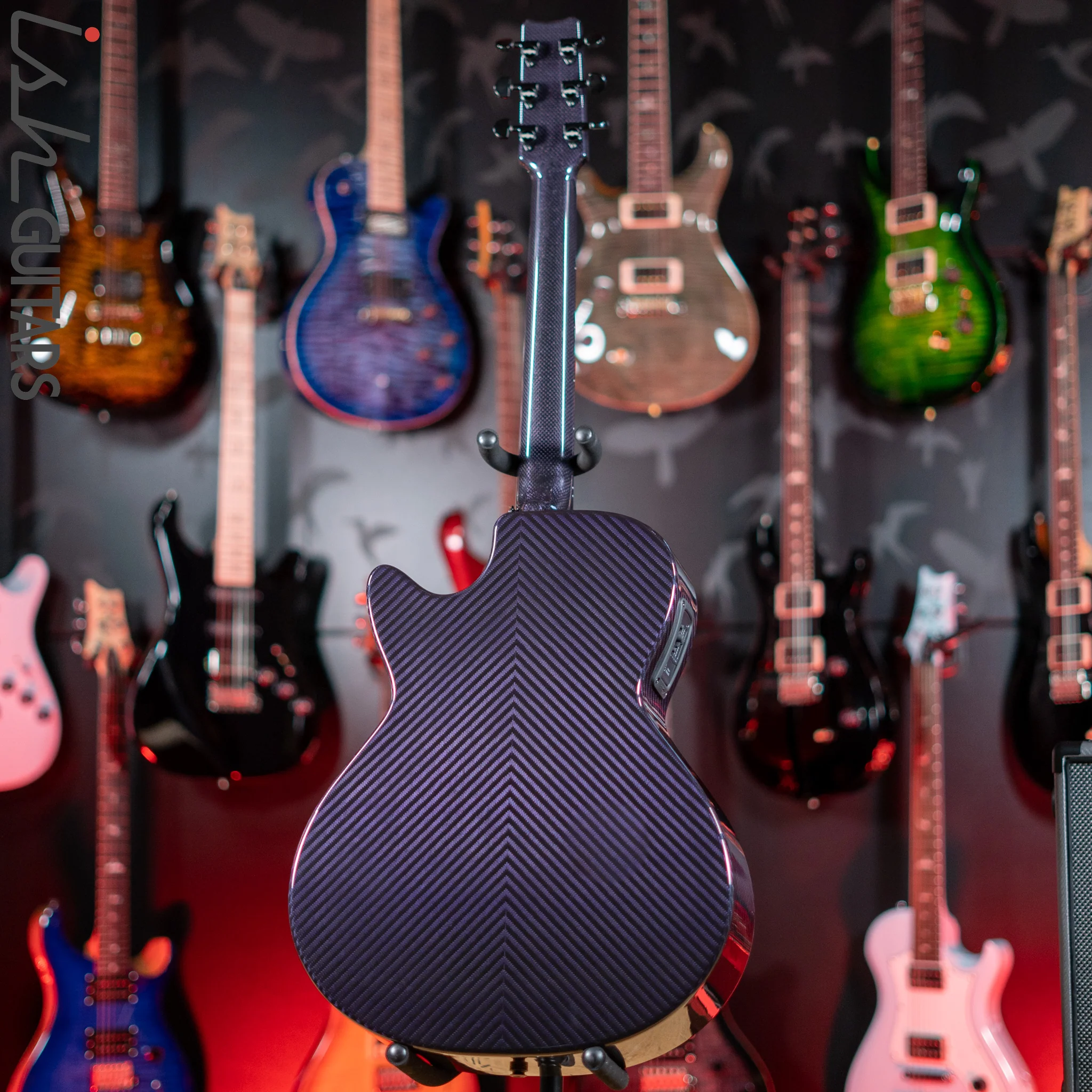 RainSong BI-WS1000N2C Black Ice Acoustic Guitar Ish Exclusive Plum Purple Demo - Image 8