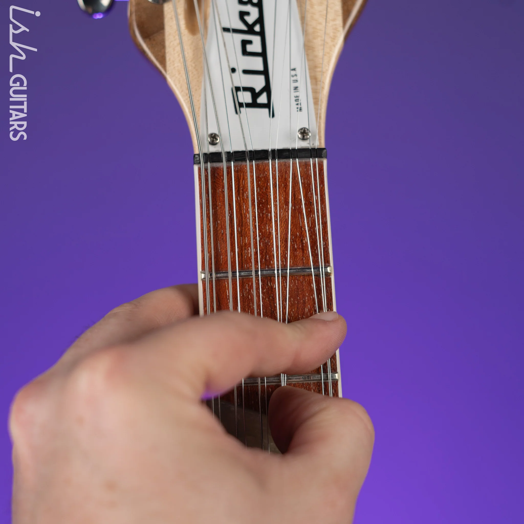 1996 Rickenbacker 381/12 V69 12-String Electric Guitar Natural - Image 6