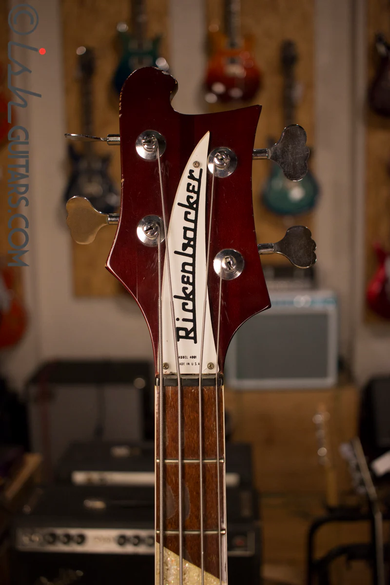 1972 Rickenbacker 4001 RARE Burgundyglo Checker Binding #94 - Image 5