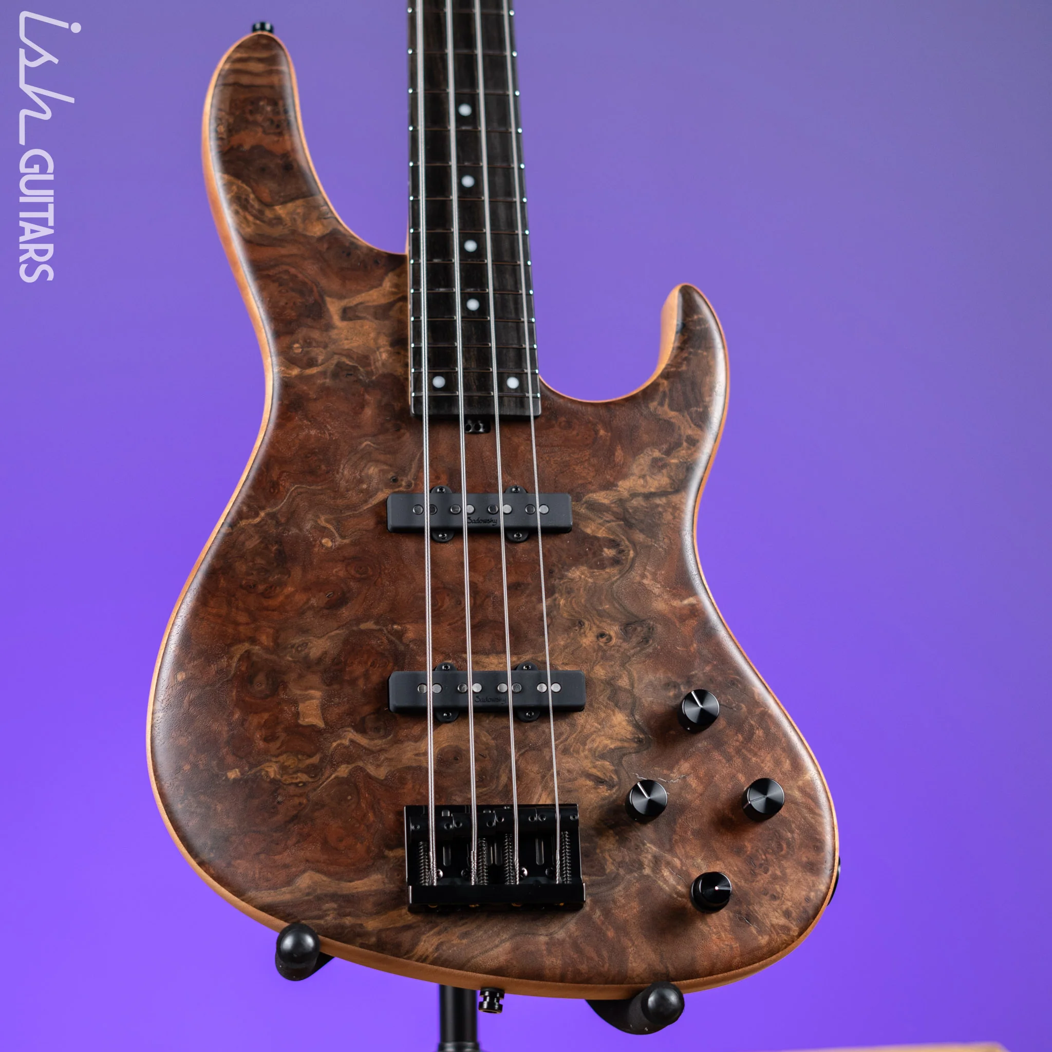 Sadowsky Metroline Special Edition 24 Fret 4-String Modern Bass Claro Walnut - Image 2