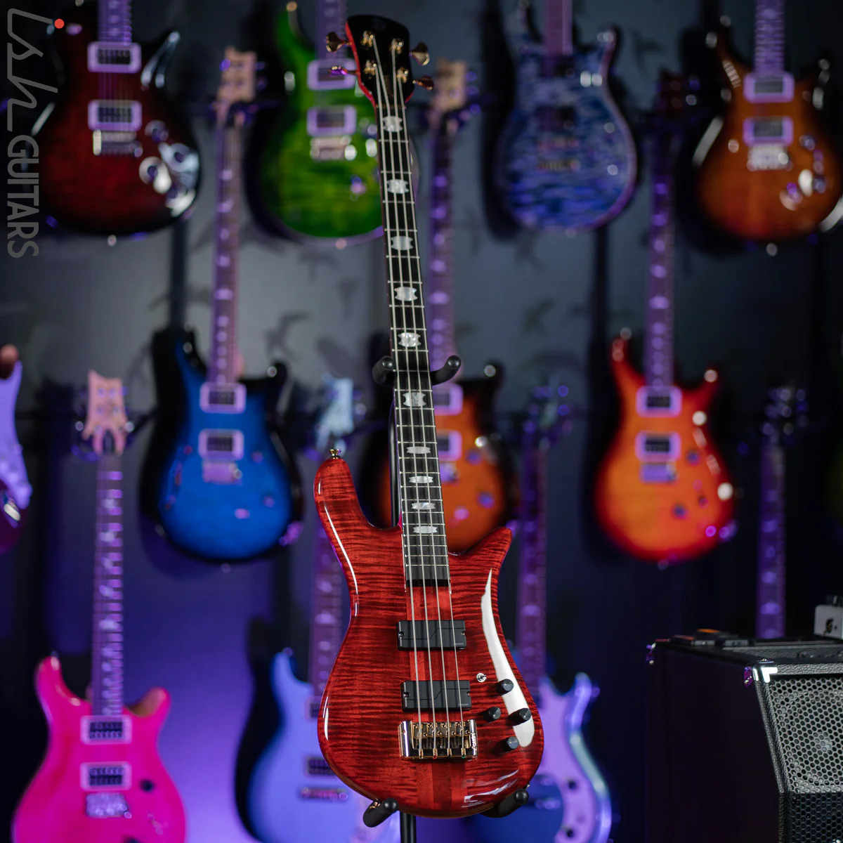 Spector Euro4 LT Rudy Sarzo Bass Scarlett Red Gloss - Image 2