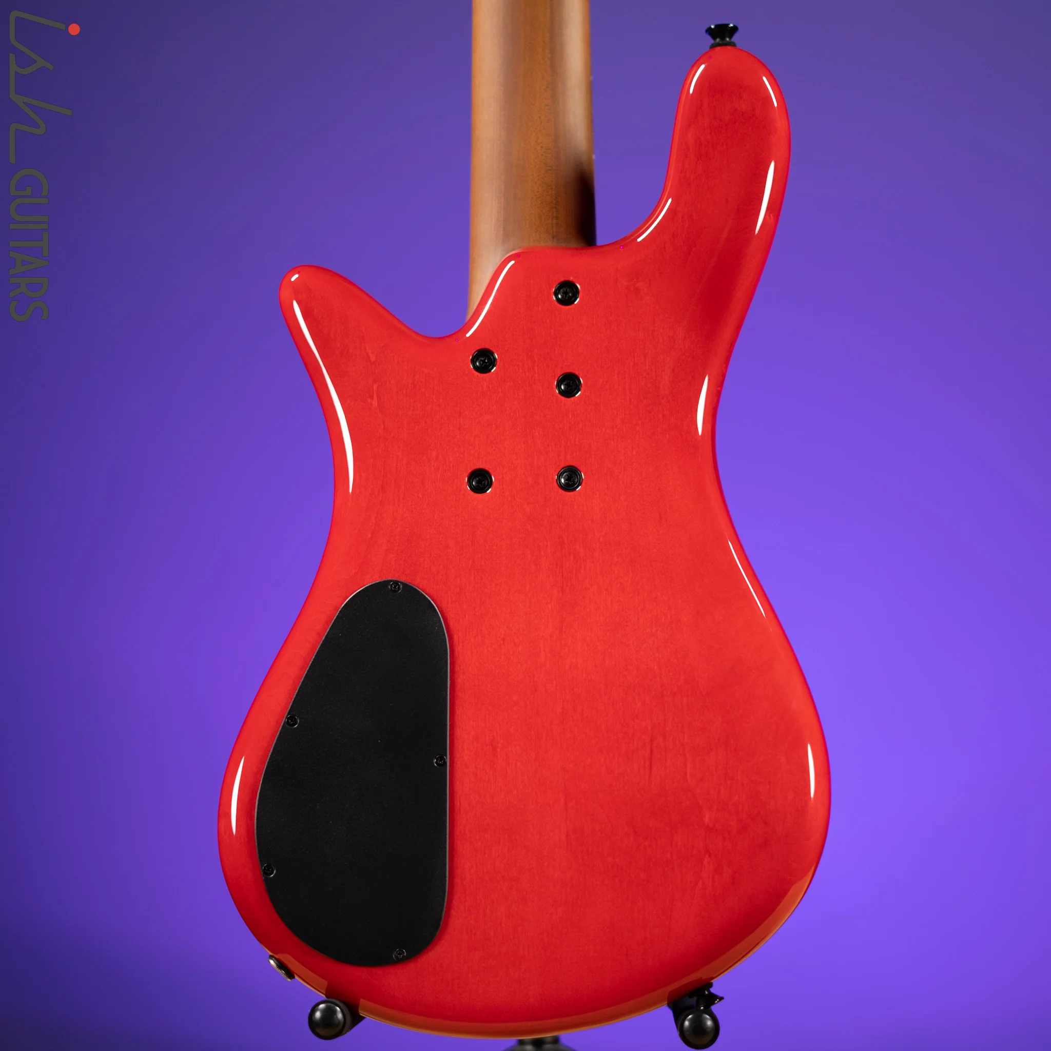Spector Eurobolt 5 Inferno Red Gloss Poplar Burl Bass Guitar - Image 8