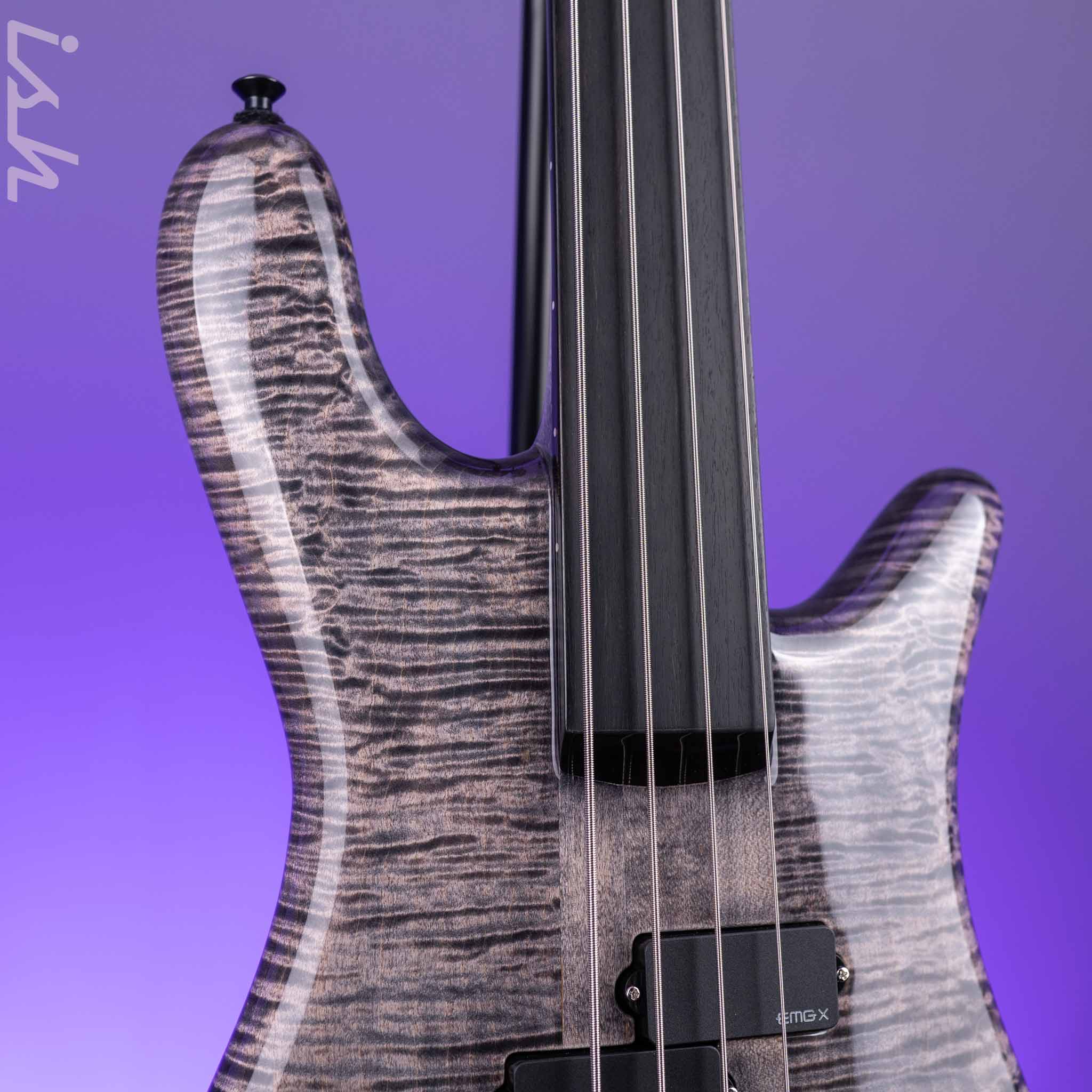 Spector USA NS-2 Fretless 4-String Bass Super Faded Black - Image 3