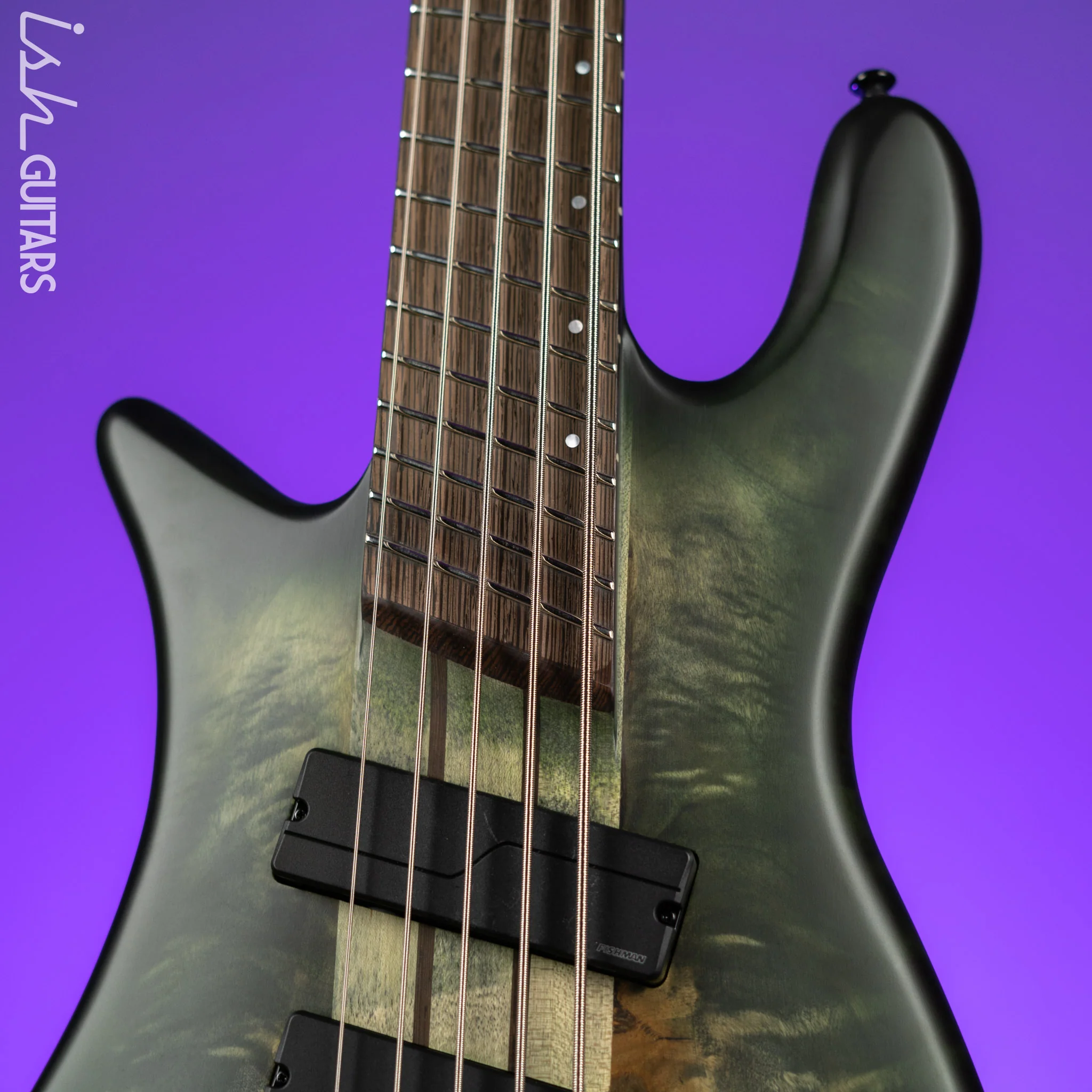 Spector NS Dimension Multi-Scale Left-Handed 5-String Bass Haunted Moss Matte - Image 3
