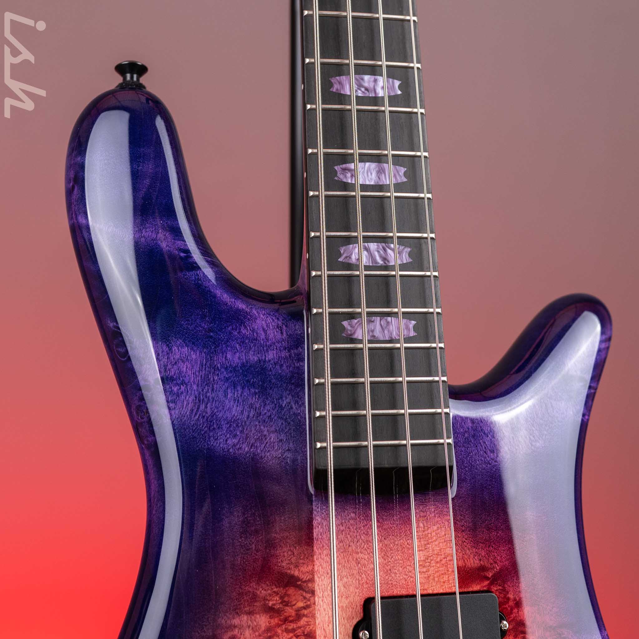 Spector USA NS-2 4-String Bass Black Cherry Purple Reverse Burst - Image 3