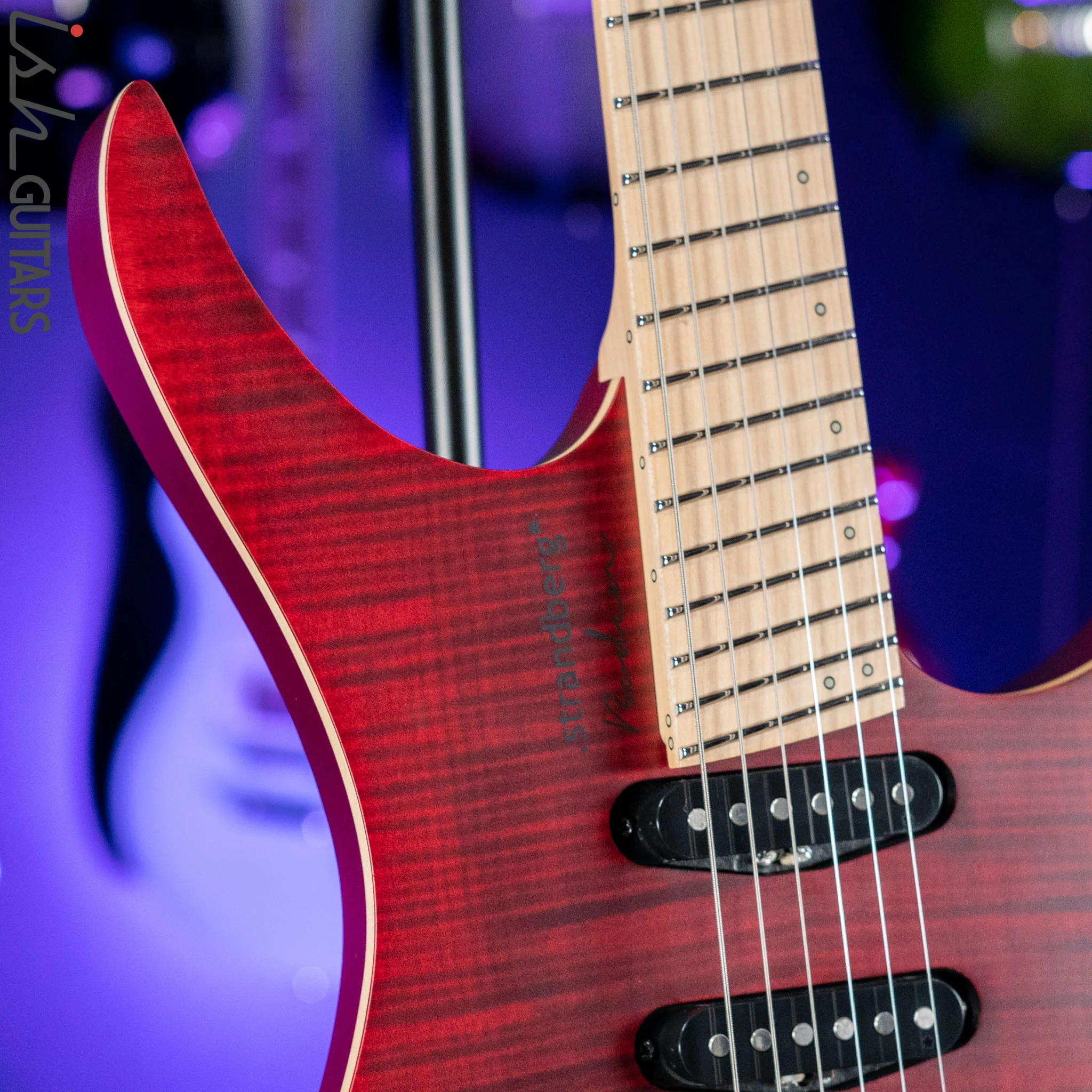 Strandberg Boden Standard NX 6 Multiscale Headless Guitar Tremolo Red - Image 3