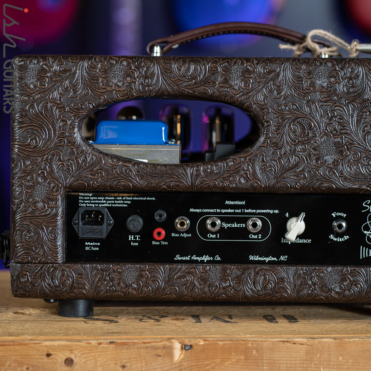 Swart ST-45 Space Tone Forty-Five Guitar Amplifier Head Custom Brown Western Tolex - Image 3