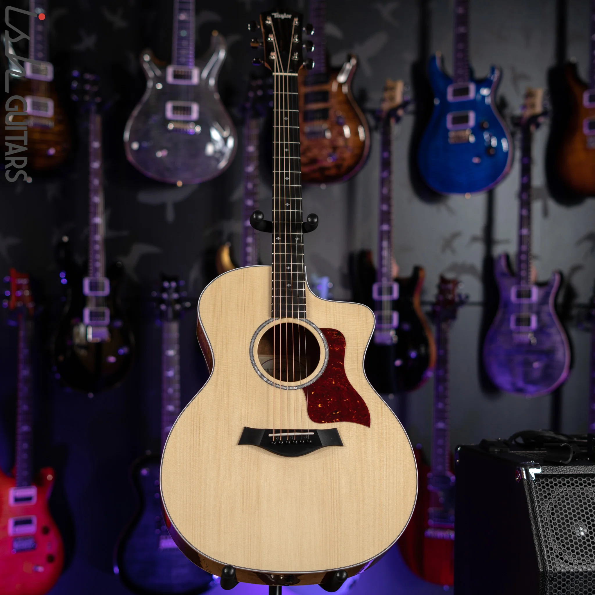 Taylor 214ce-QS Deluxe Limited Acoustic-Electric Guitar Natural - Image 3