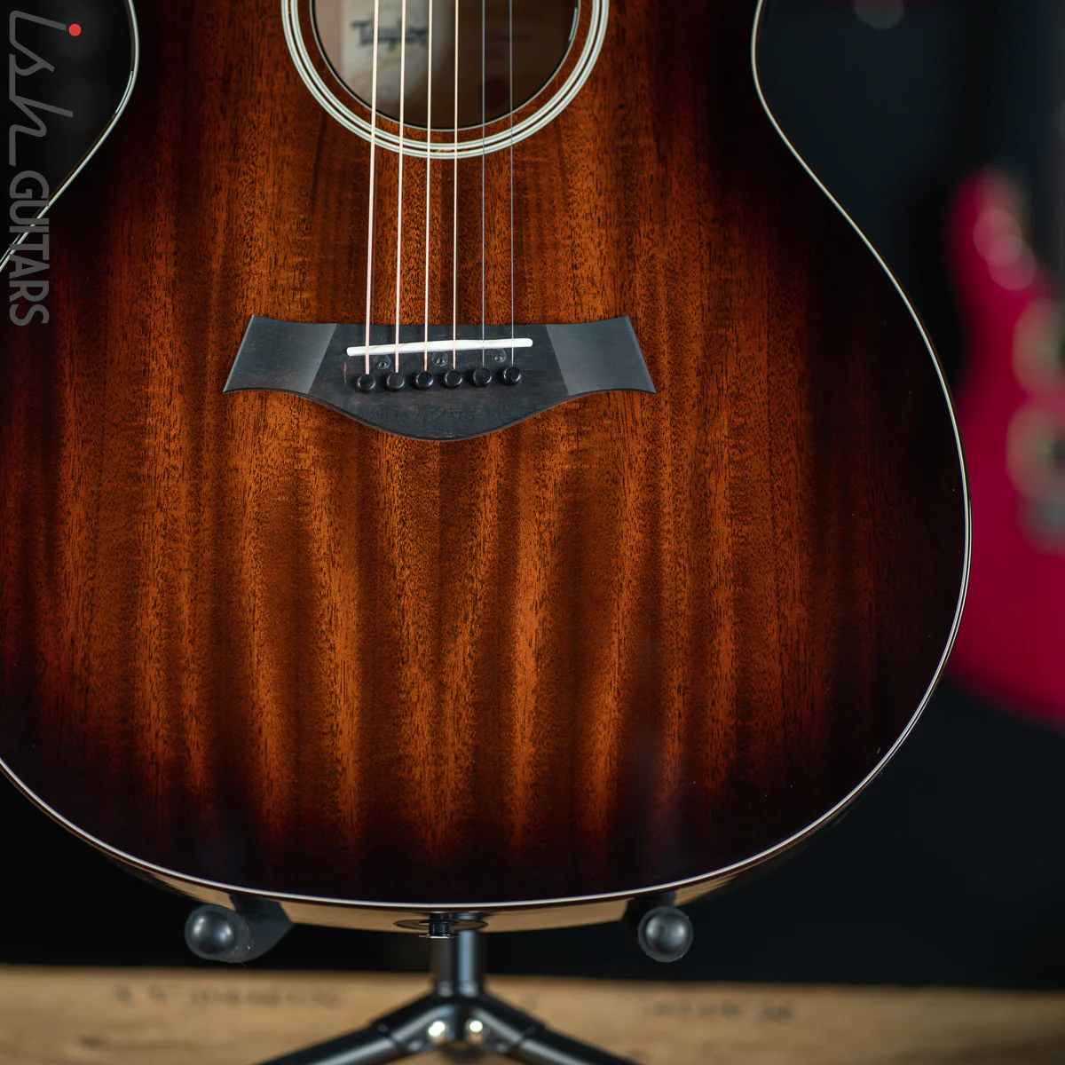 Taylor 524ce V-Class Shaded Edgeburst Mahogany Grand Auditorium - Image 4