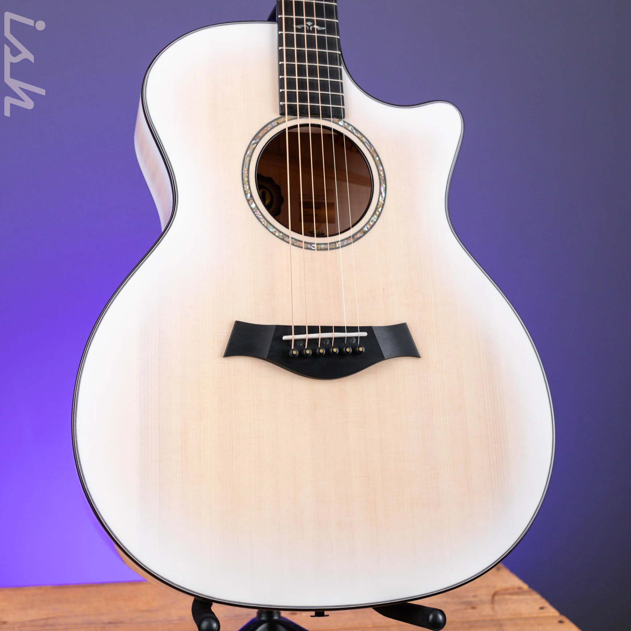 Taylor 614ce LTD Maple/Sitka 50th Anniversary Trans White with Edgeburst