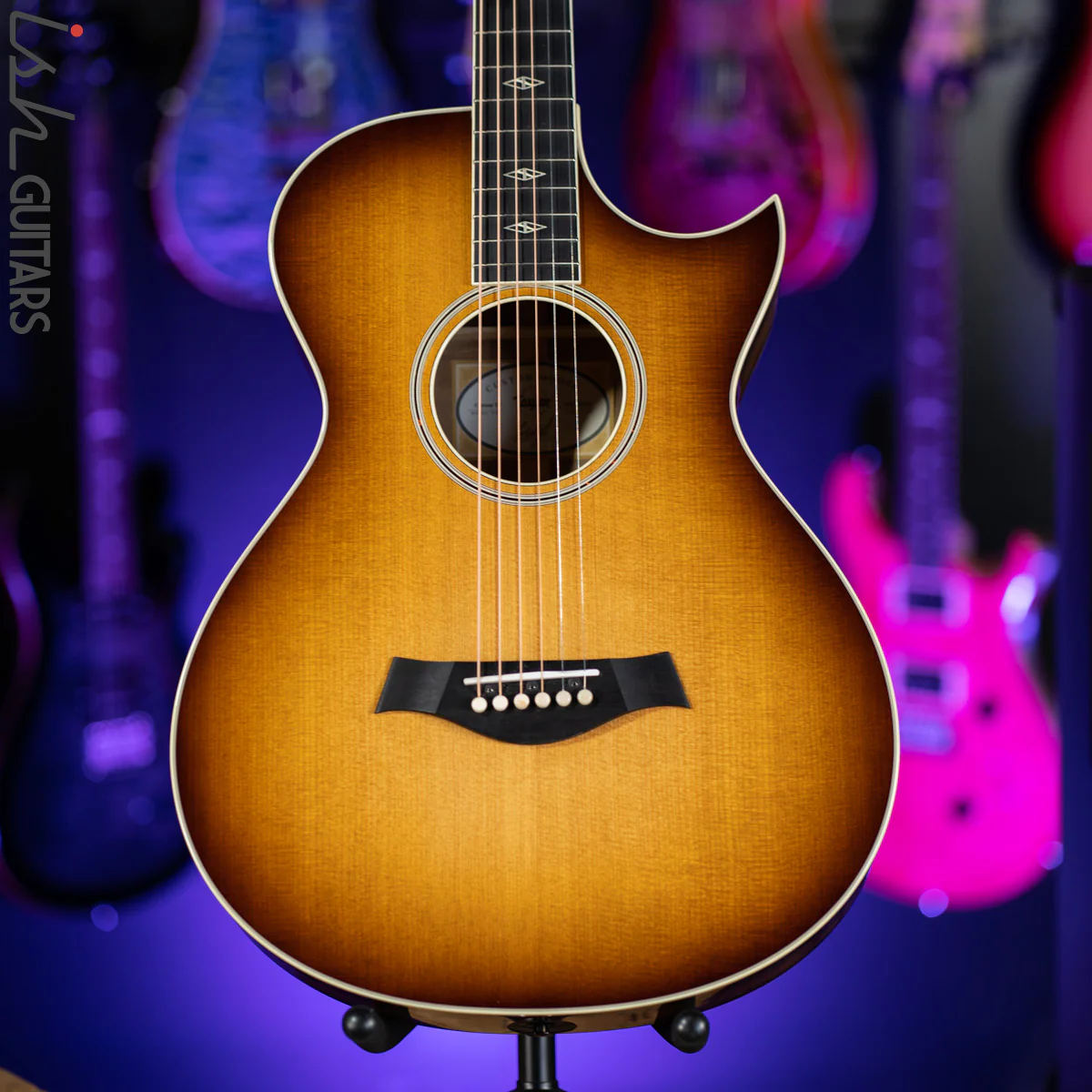 2019 Taylor BTO Custom Shop Grand Concert 12 Fret Florentine Torrefied Spruce Myrtlewood