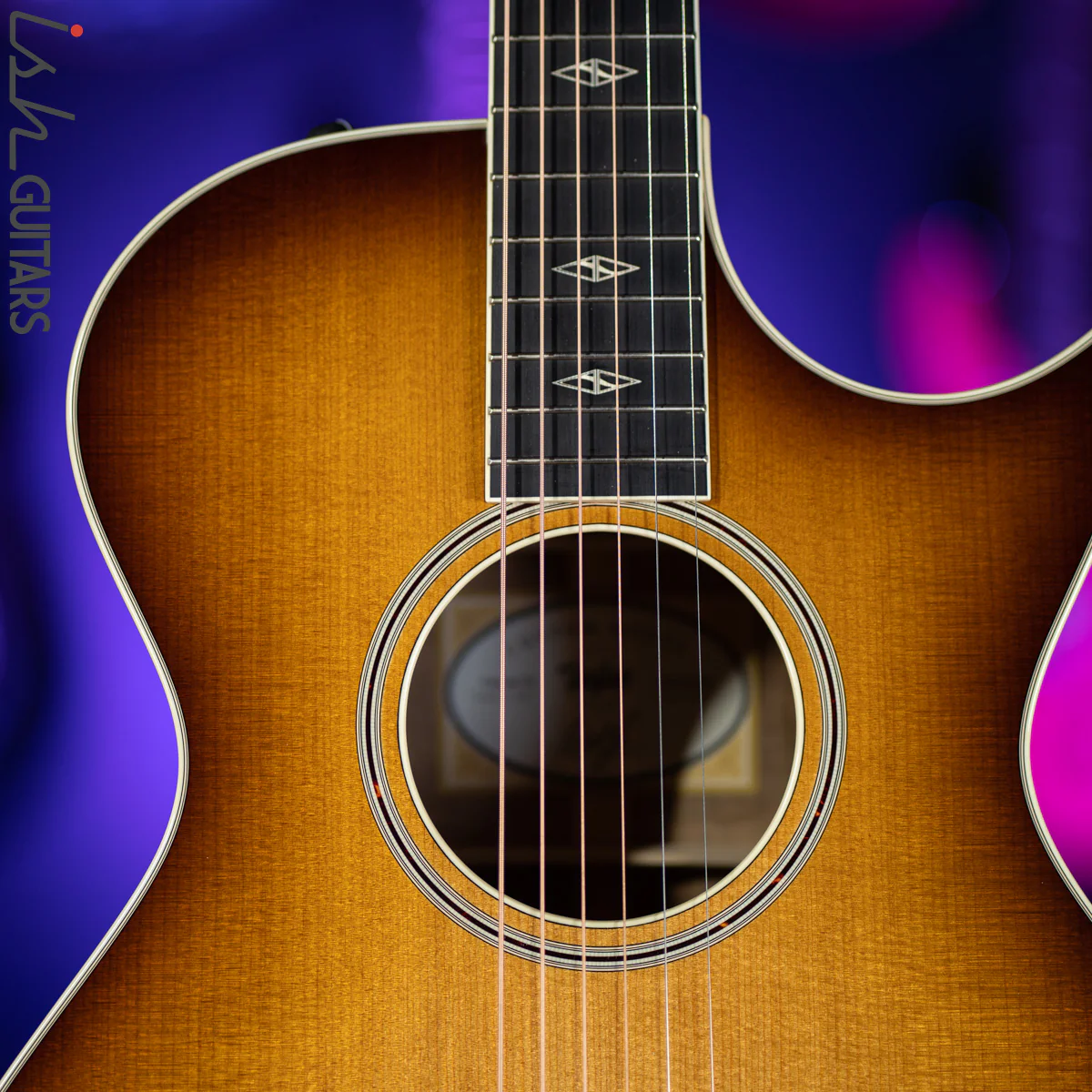 2019 Taylor BTO Custom Shop Grand Concert 12 Fret Florentine Torrefied Spruce Myrtlewood - Image 3