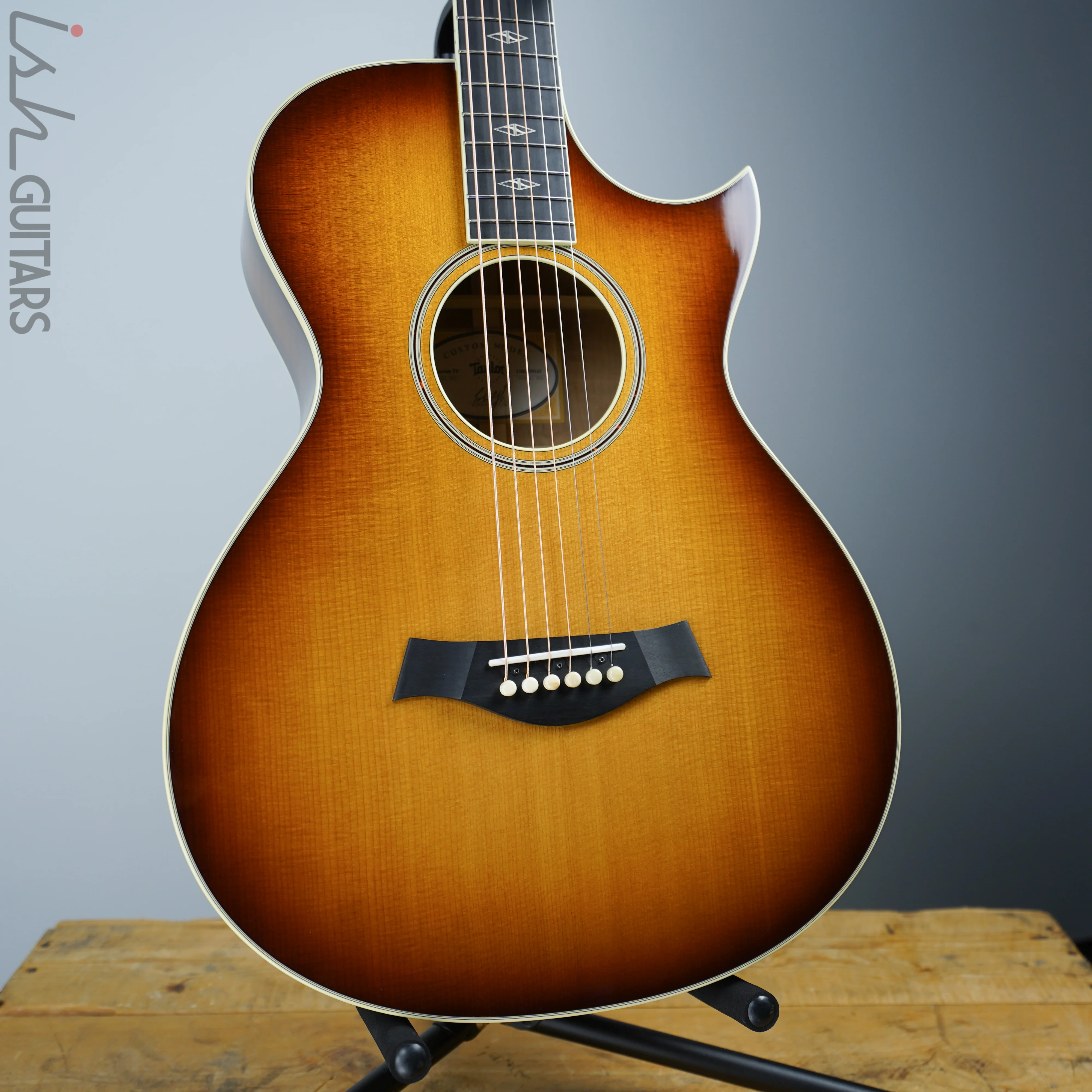 Taylor BTO Custom Shop Grand Concert 12 Fret Florentine Torrefied Spruce Myrtlewood