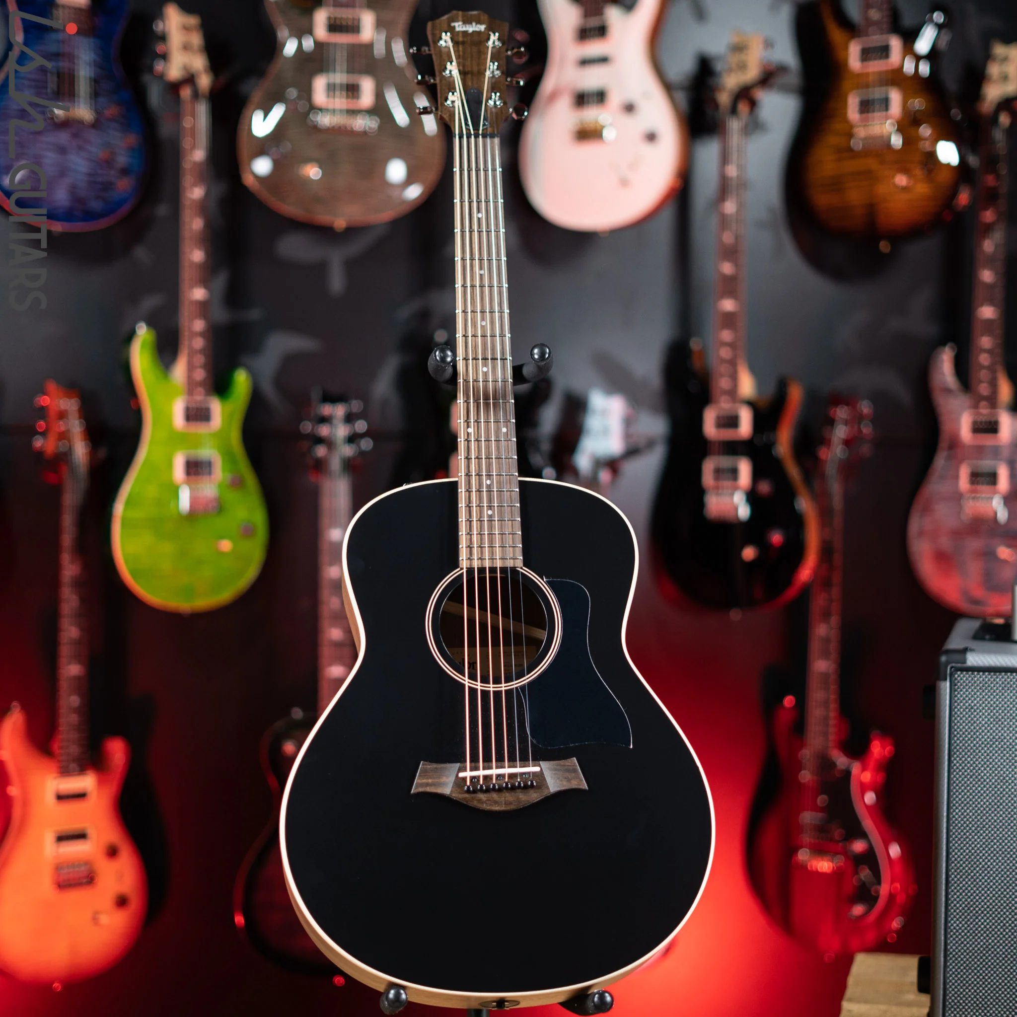 Taylor GTe Grand Theater Acoustic-Electric Guitar Blacktop Demo - Image 2