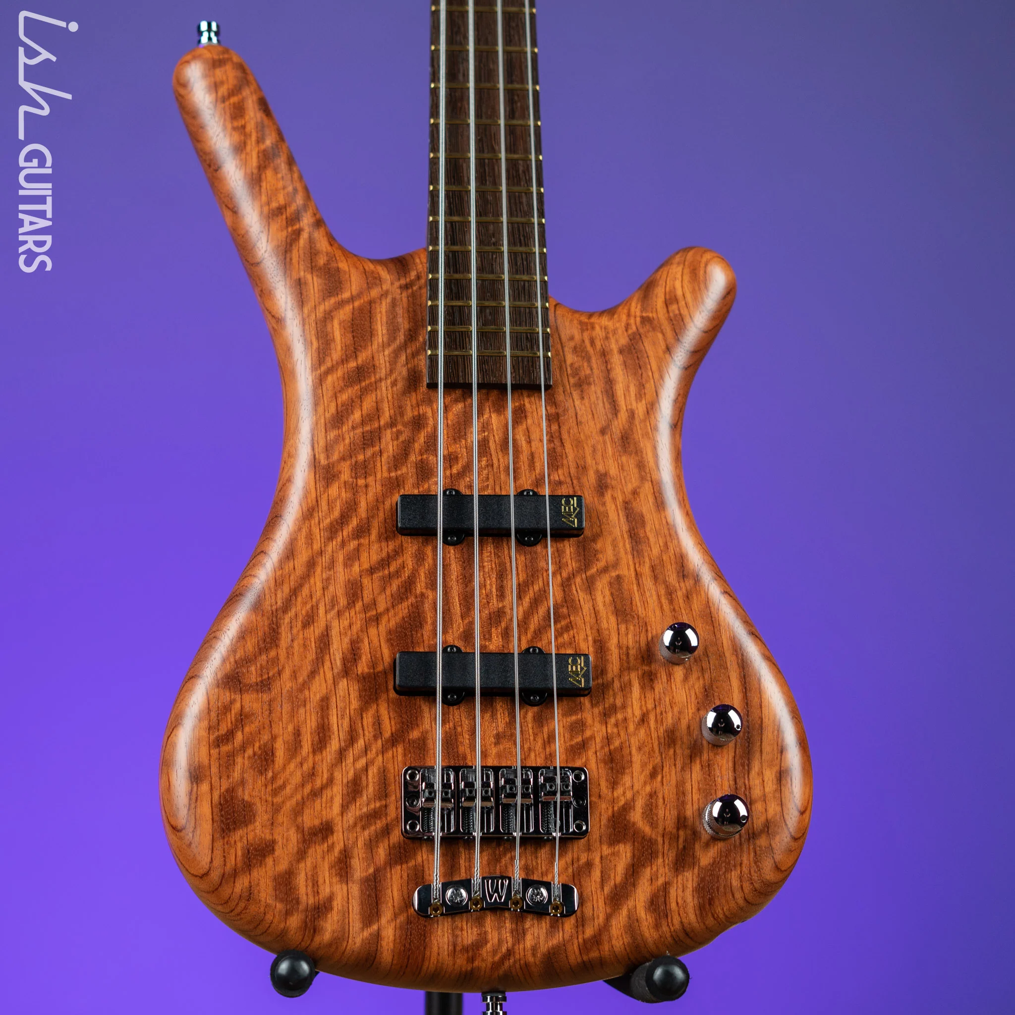 Warwick Teambuilt Pro Series Corvette 4-String Natural Bubinga Transparent Satin