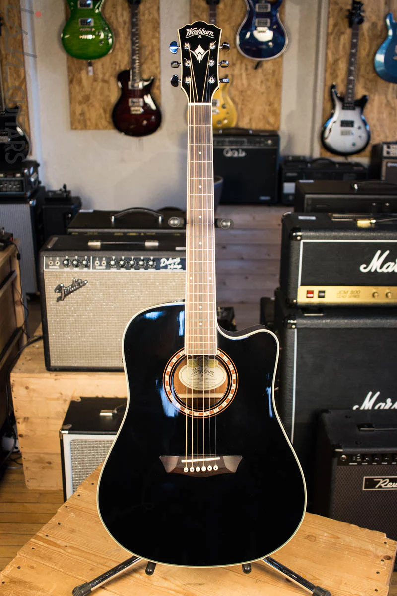 Washburn WD10SCEB Acoustic Guitar - Image 2